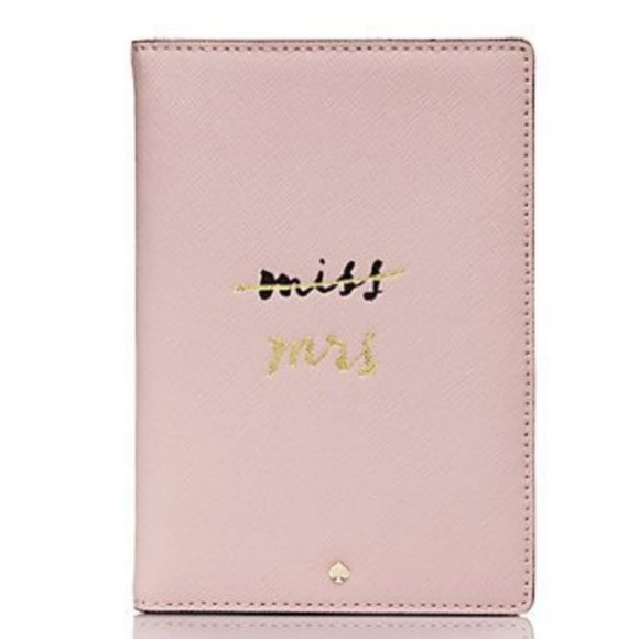 kate spade Handbags - kate spade wedding belles pink mrs passport nwt